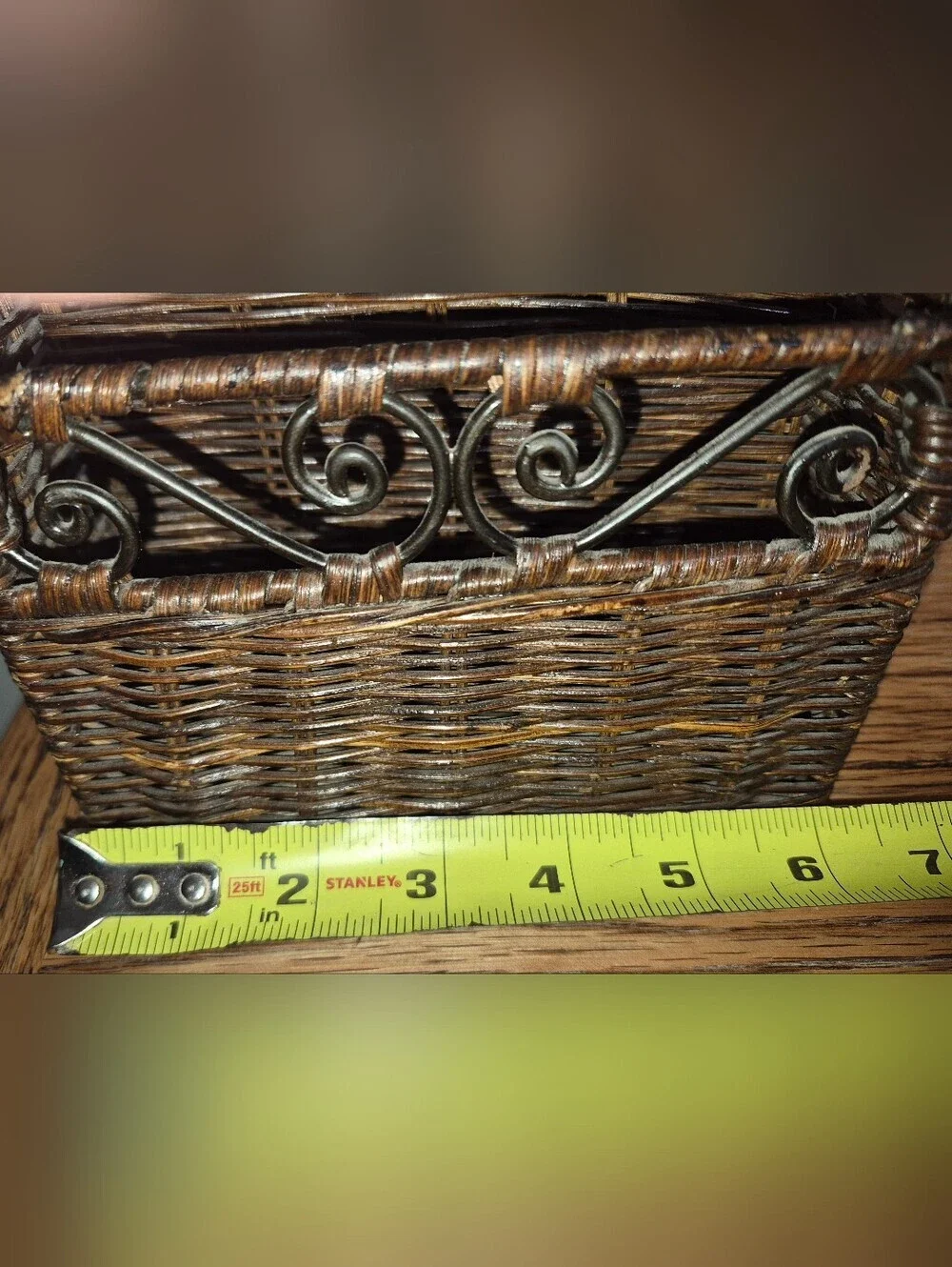 Vintage Wicker Storage Lot Of 3